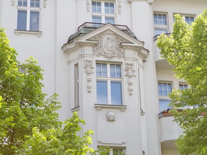 Detail straßenseitige Fassade