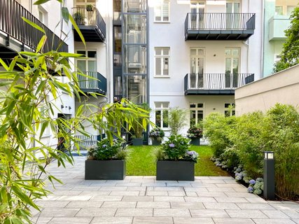 Gartenbereich im Hof